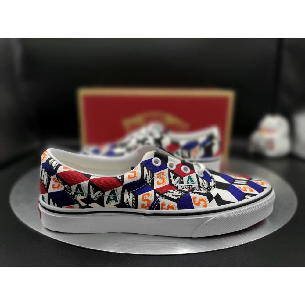 Vans Era Checker Cube Shoes 'Multi/True White' Women's Size 7.5 VN0A54F142X